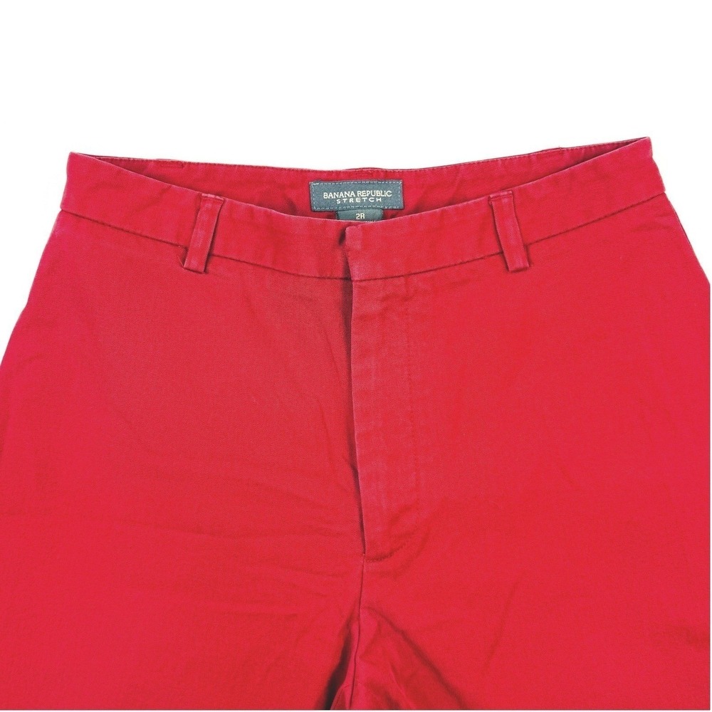 Banana Republic, Red Stretch Pants, Classic Casual Trousers,‎ Women's Size 2R